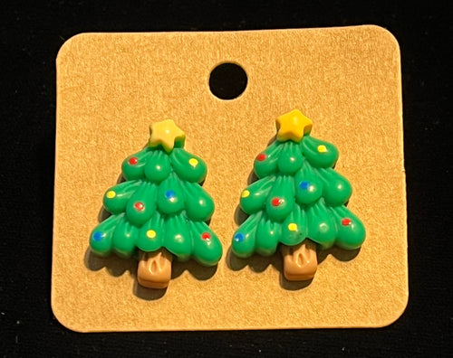 Christmas Tree Stud Earrings