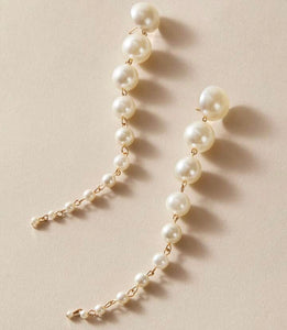 Faux Pearl Drop Earrings