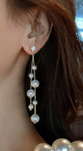 Long Beaded Tassel Dangle Earrings