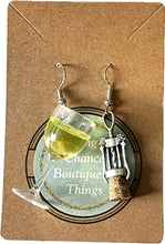 Wine & Corkscrew Earrings