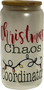 Christmas Chaos Coordinator Glass Cup