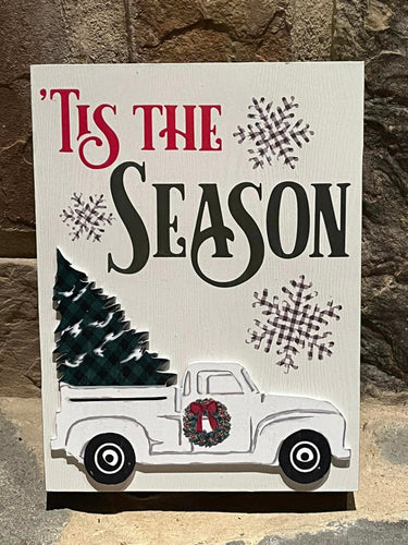 Tis The Season Wooden Sign