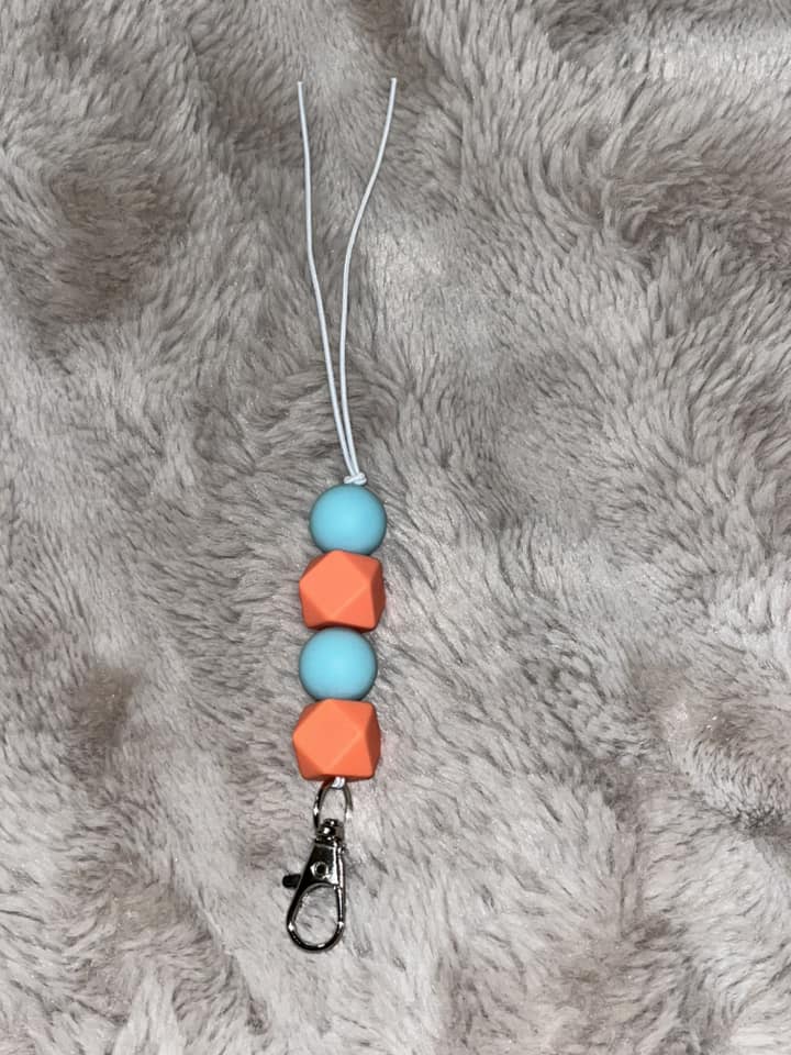 Freshie Hanger - Blue and Coral