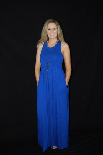 Bright Blue Sleeveless Dress