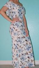 White/Blue Floral Dress