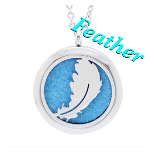 Essential Oil Diffuser Necklace - Feather