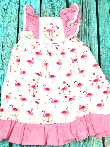 Girls Flamingo Dress