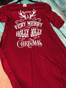 Have A Very Merry Holly Jolly Christmas Dress