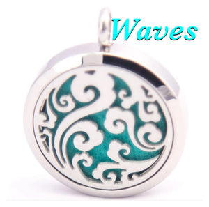 Essential Oil Diffuser Necklace With Waves