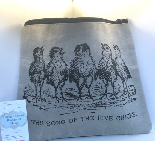 Song Of The Five Chicks Canvas Bag