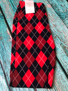 Red & Navy Diamond Leggings (size 2-10)