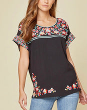 Relaxed Dolman Embroidery Top