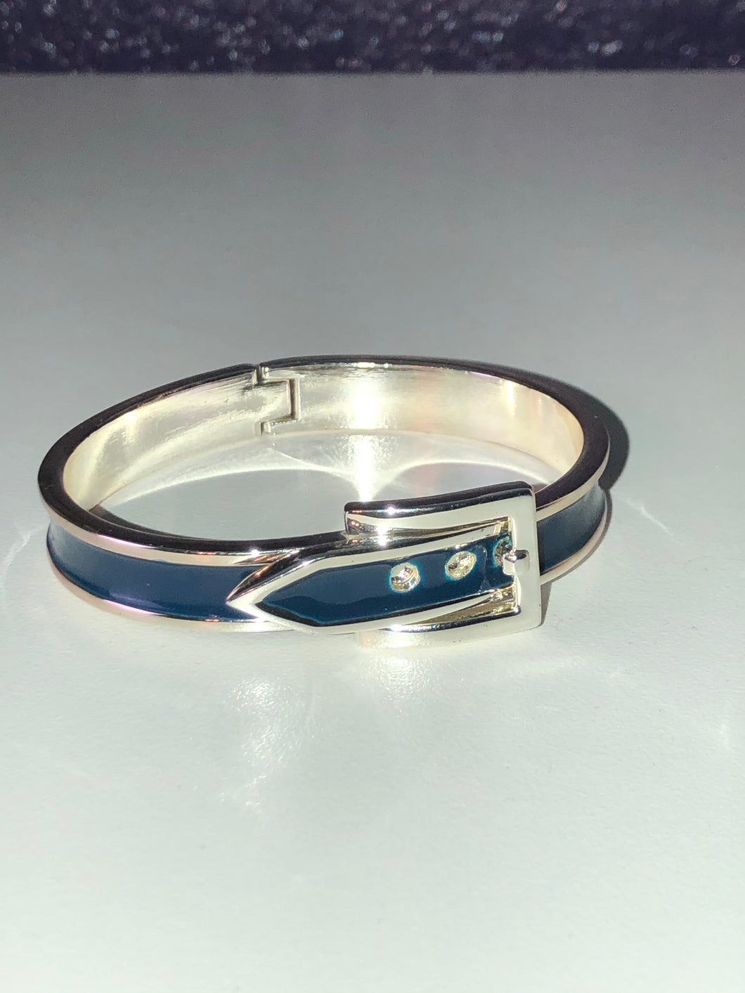 Navy Blue Buckle Bracelet