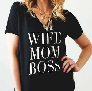 Wife Mom Boss Tee