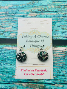 Sea Turtle Round Earrings