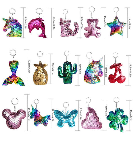 Sequin Keychains