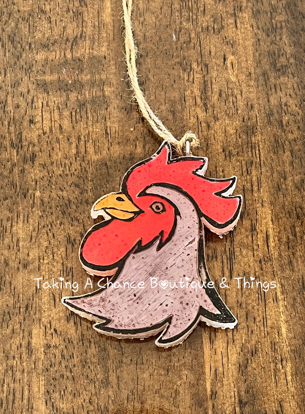 Chicken (Brown) Freshie - Scent Strawberry Wine